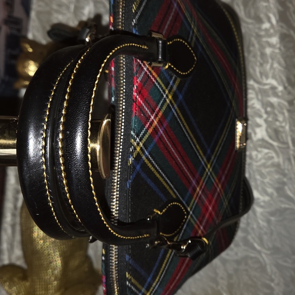 Dooney & Bourke Tartan Dome Satchel - Picture 3 of 10